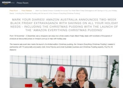 A random Amazon.com press release